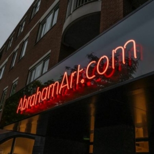 Lichtbak met neon AbrahamArt Eindhoven - Brouwers Reklame